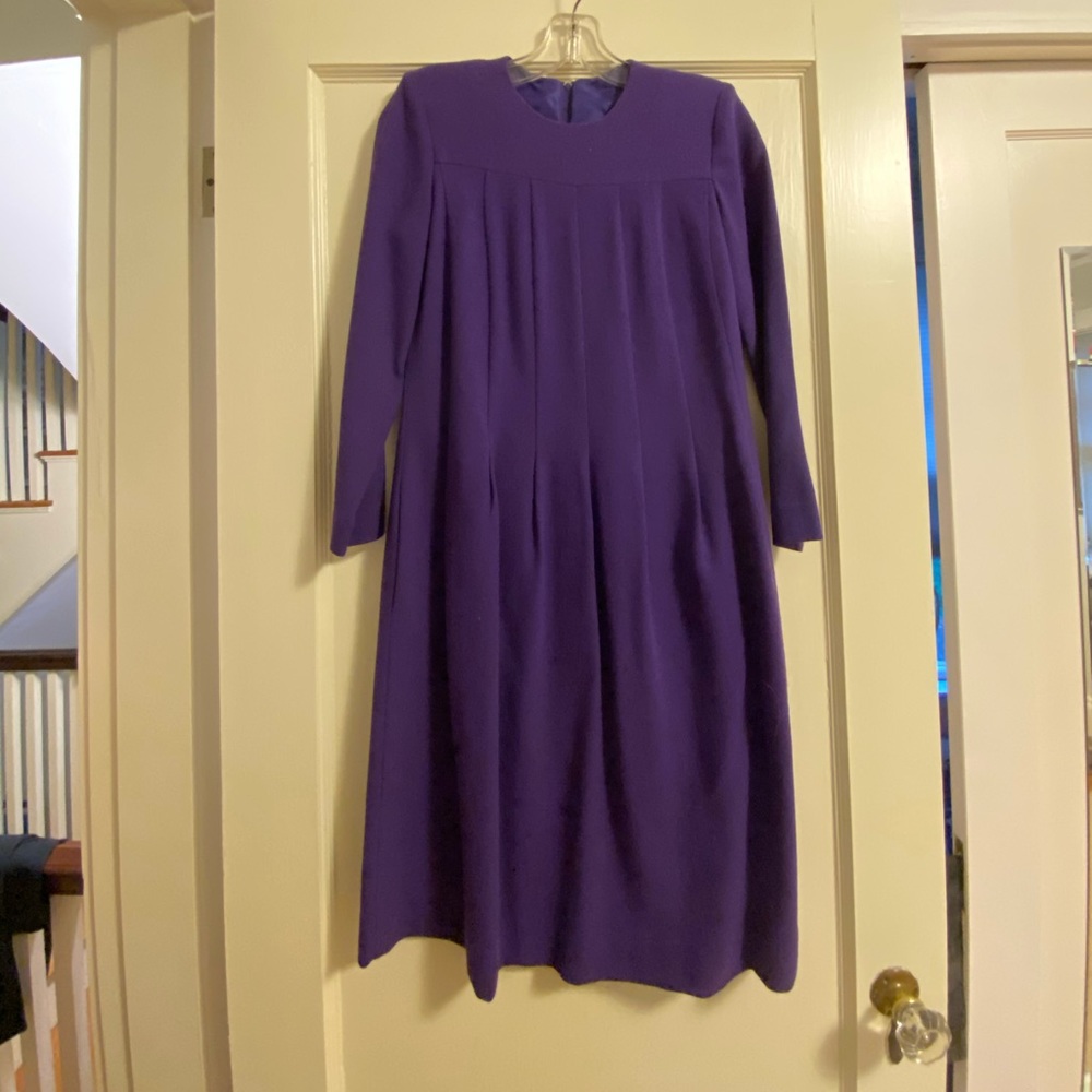 Purple winter dress